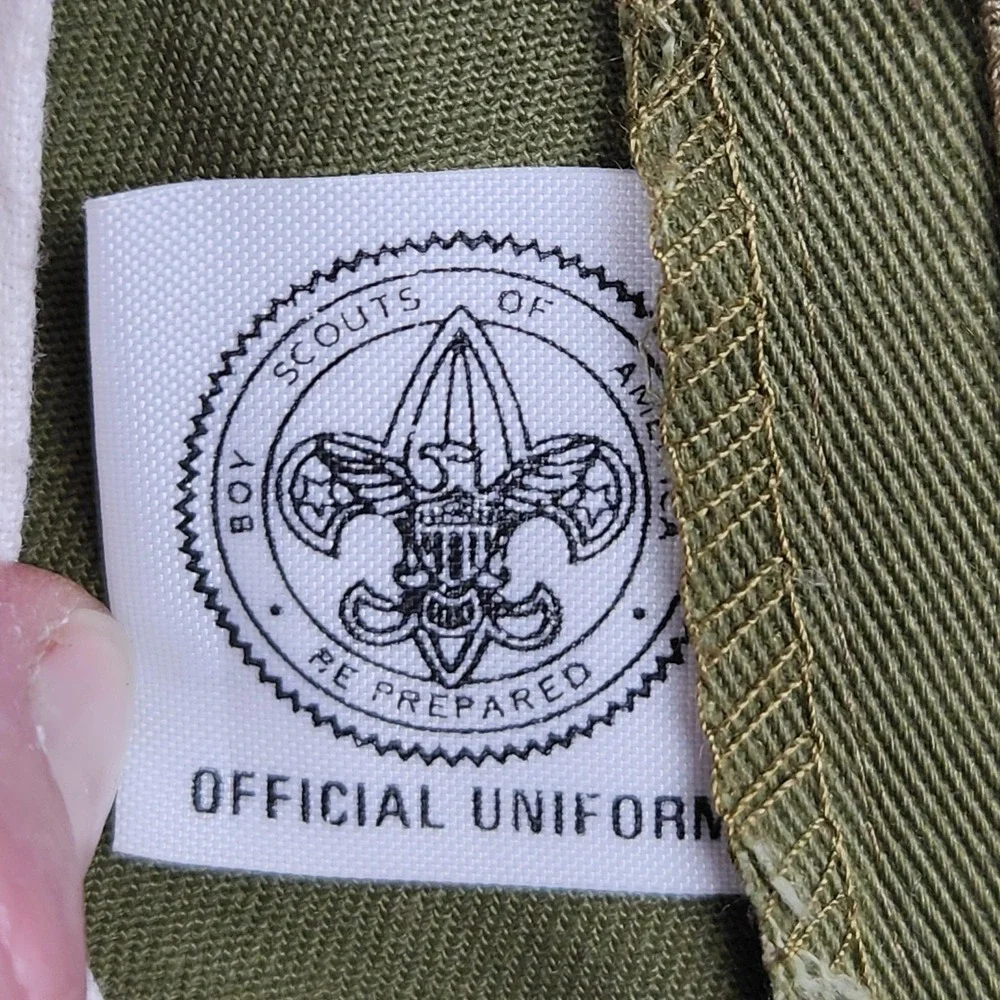 Vintage Boy‎ Scouts of America Pants Youth 23x24 Green Uniform Cargo Pockets